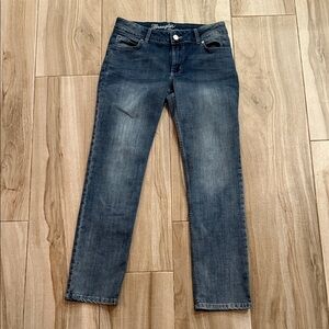 Juniors Wrangler Dark Blue Straight Leg Jeans sz 9/32